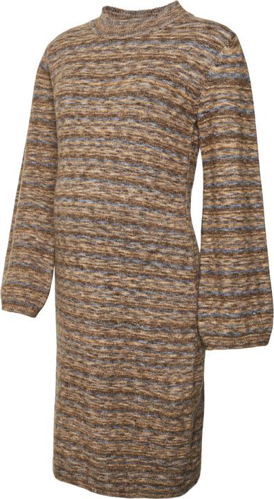 Mamalicious Normal geschnitten Hoch geschlossen Elastische Bündchen Ballonärmel Kurzes Kleid Strickkleid