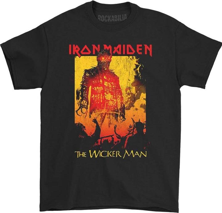 Immagine prodotto Iron Maiden The Wicker Man Maglietta Fuoco Adulto Unisex (L)