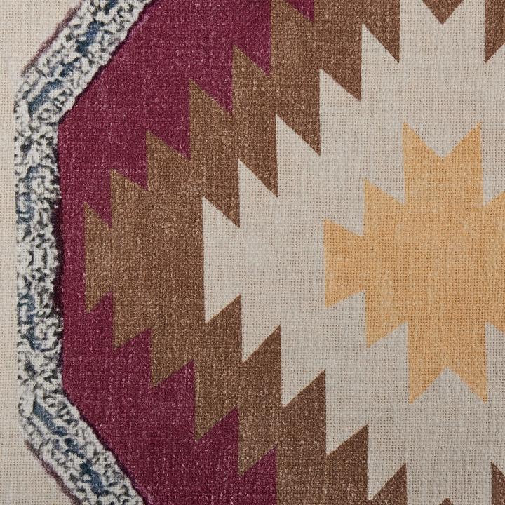Produktbild Beliani Decke Baumwolle mehrfarbig 130 x 180 cm geometrisches Muster NAGON (130 x 180 cm)