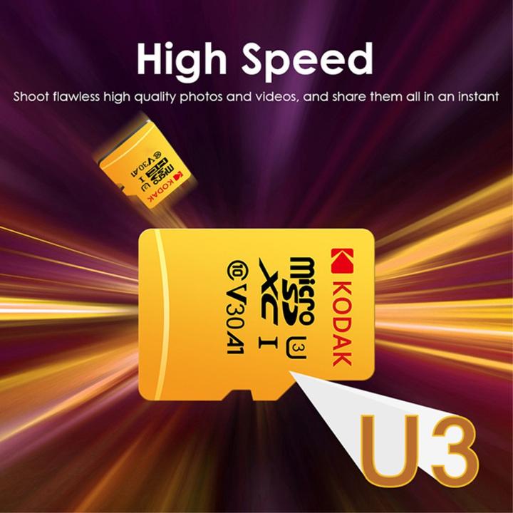 Actual product image Kodak mSD 128GB UHS-I U3/V30/A1 w/a (128 GB, microSDXC, U3, UHS-I)