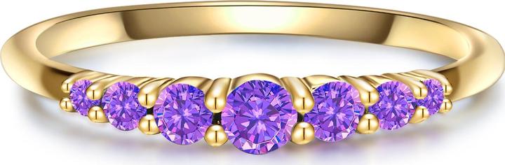 Produktbild Glanzstücke München Damen Sterling Silber Amethyst gelbgold - 28683 (56, 925 Silber)
