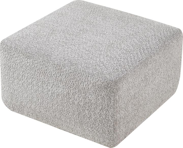 En.Casa Sofa-Modul Hurvas Hocker Bouclé Grau
