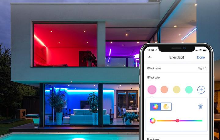 Image du produit Meross Bandes de LED (Multicolore, 200 cm, Intérieur)