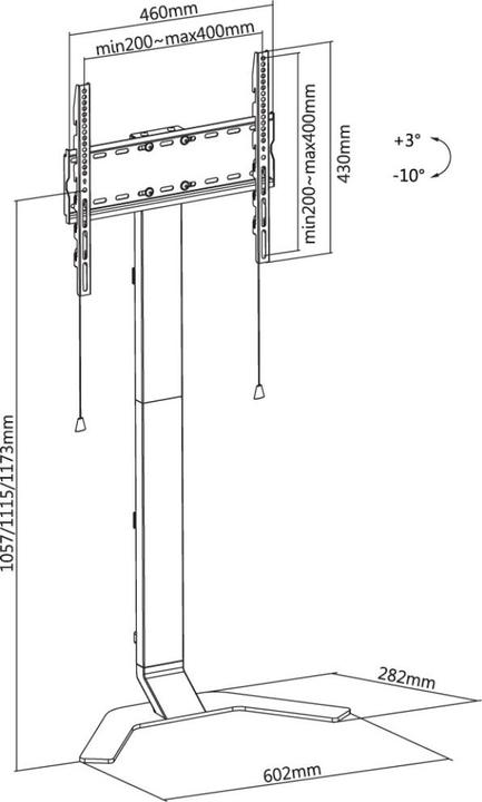Immagine prodotto Techly TV Standfuss Super Slim (70", 40 kg)