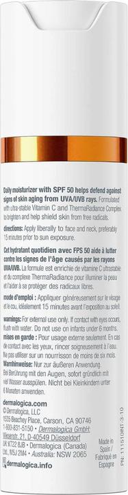 Actual product image Dermalogica BioLumin-C - Heat Aging Protector Spf 50 (Sun cream face, SPF 50, 50 ml)