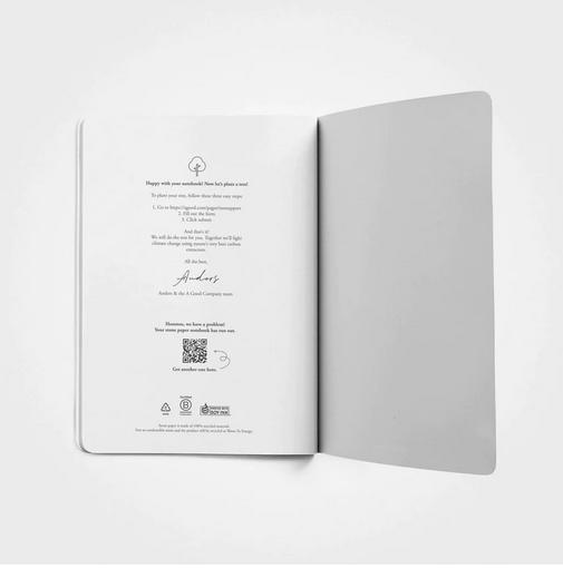 Produktbild A Good Company Steinpapier Notizbuch - A5, Softcover, Unliniert (A5)