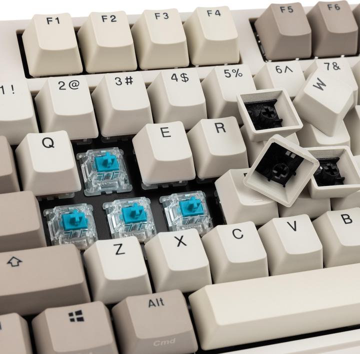 Image du produit Ducky Clavier de jeu Origin Vintage, Cherry MX-Blue (US) (US, Filaire)