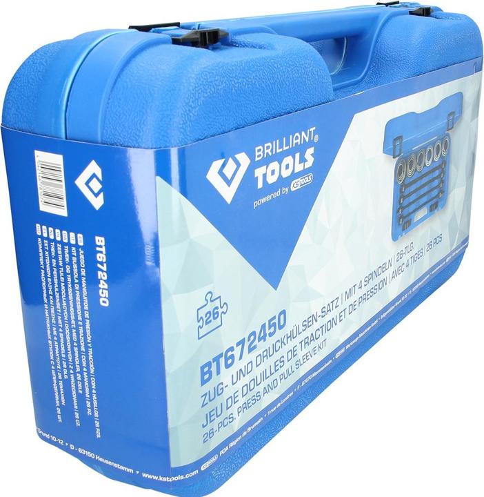 Produktbild Brilliant Tools Zug- und Druckhülsen-Satz | mit 4 Spindeln | 26-tlg.