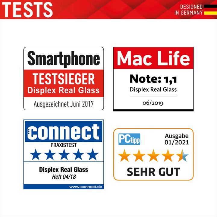 Produktbild Displex Real Glass, 2D Panzerglas + Handyhülle (1 Stück, Apple iPhone SE (3rd Gen), Apple iPhone SE (2nd Gen), Apple iPhone 6, Apple iPhone 8, Apple iPhone 7)