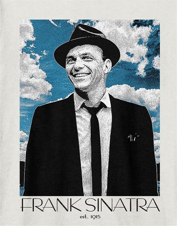 Actual product image Amplified Unisex Adult Blue Skies Frank Sinatra T-Shirt (M)
