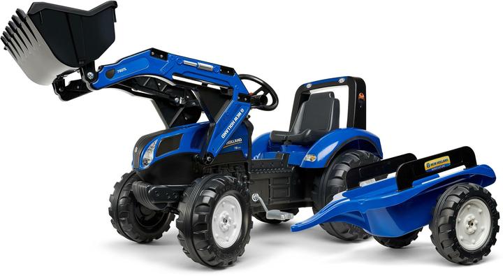 Falk Toys New Holland tractor + trailer