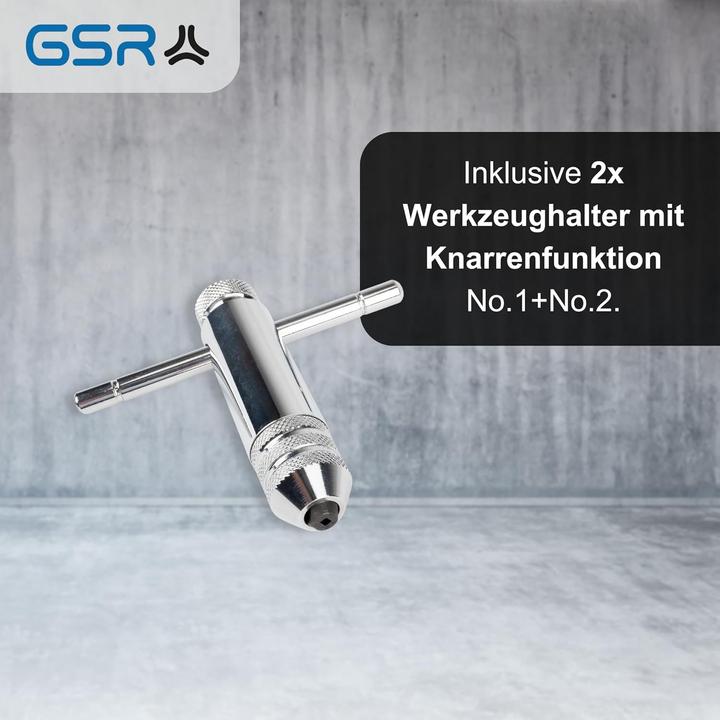 Produktbild GSR HSS DIN Gewindeschneidsortiment M3-M20