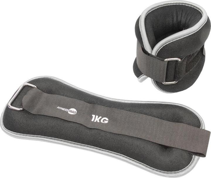 Actual product image Fitness Mad Neoprene Wrist And Ankle Weight (Pack of 2) (2 x 1 kg)