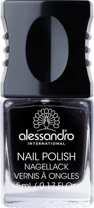Alessandro Nagellack No 177 (Midnight Black, Gel-Effekt Nagellack)