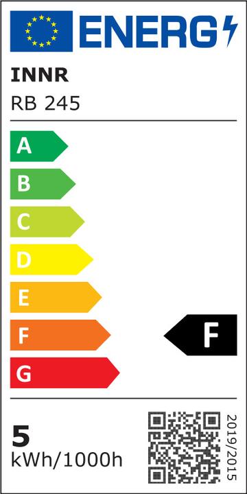 Energie-Label Innr Smart Candle RB 245-3 white (zigbee 3.0) 3-pack (E14, 5 W, 470 lm, 3 x, F)
