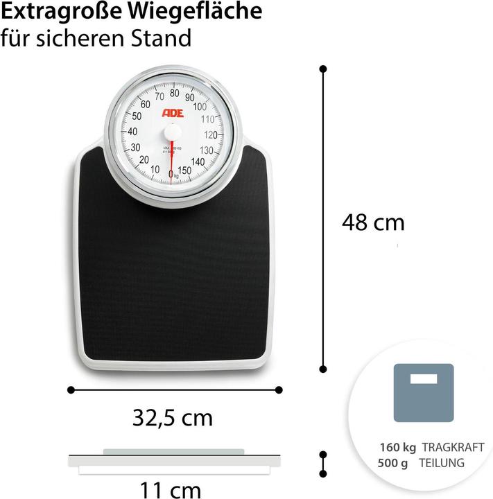 Produktbild ADE Persönliche Analog-Skala (160 kg)