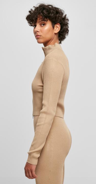 Actual product image Urban Classics Ladies Cropped Rib Knit Zip Cardigan - 19407 (XXL)