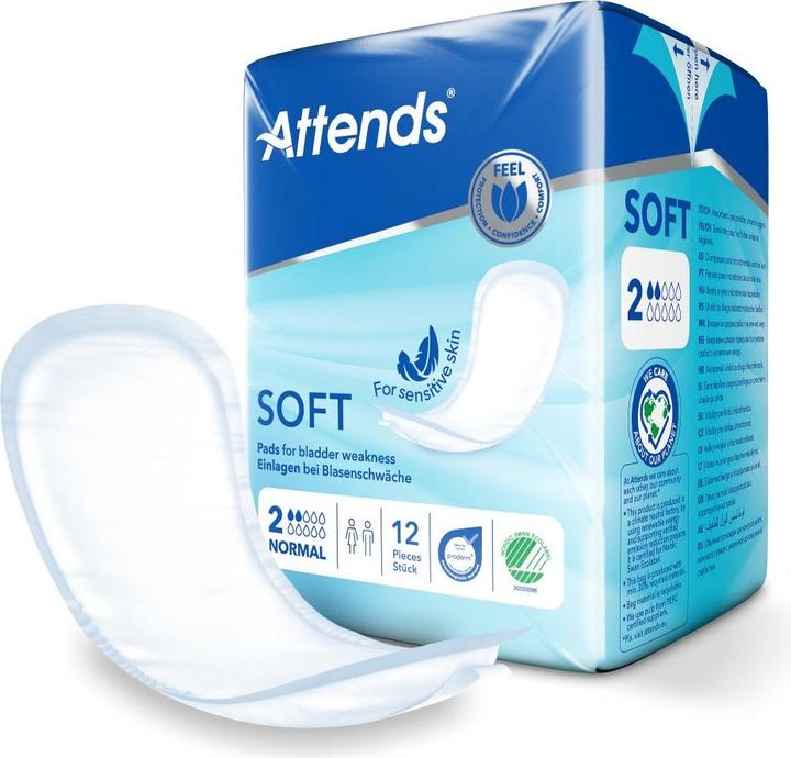 Produktbild Attends Soft 2 Normal Einlagen (12 x, Normal)