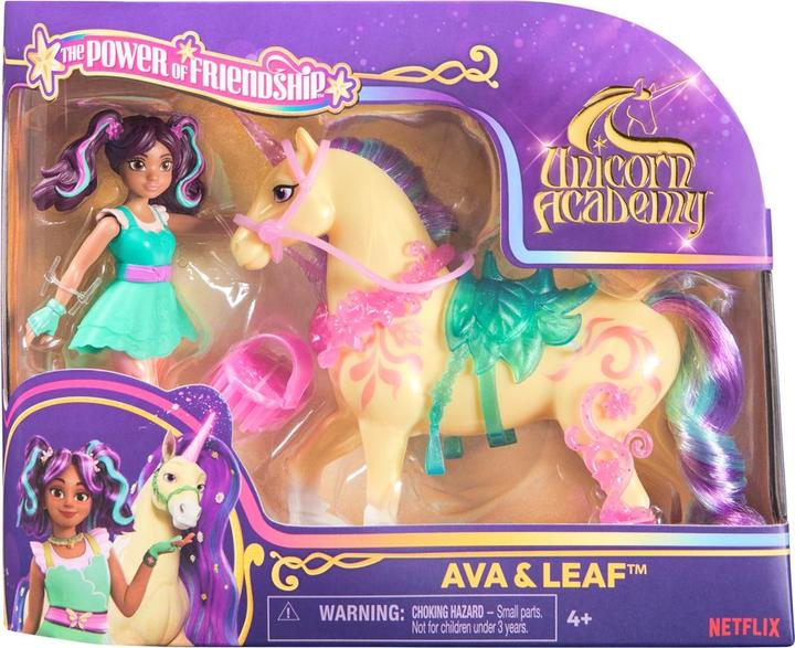 Image du produit Unicorn Academy - Ava et licorne Leaf (avec vraie crinière et queue et brosse)