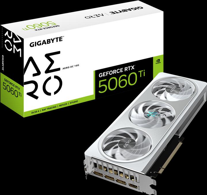 Actual product image Gigabyte GeForce RTX 5060 Ti AERO OC 16G (16 GB)