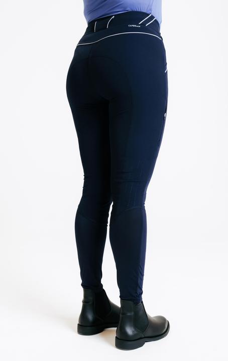 Actual product image Fouganza Women's Ultra-Lightweight Horse Riding Jodhpurs - Blue (L)