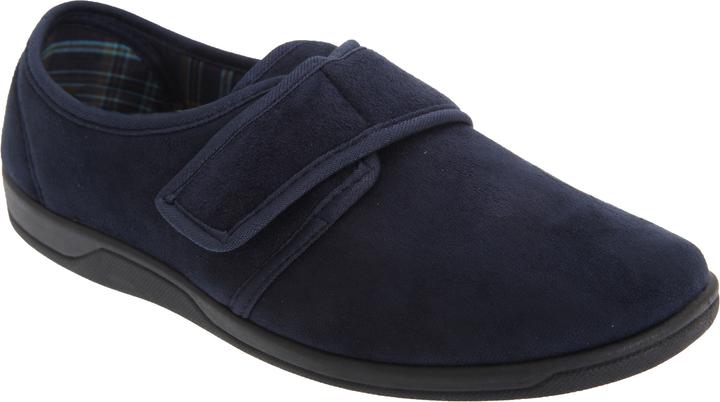 Immagine prodotto Universal Textiles Tom Slippers Pantofole con chiusura in velcro in finto camoscio (44)
