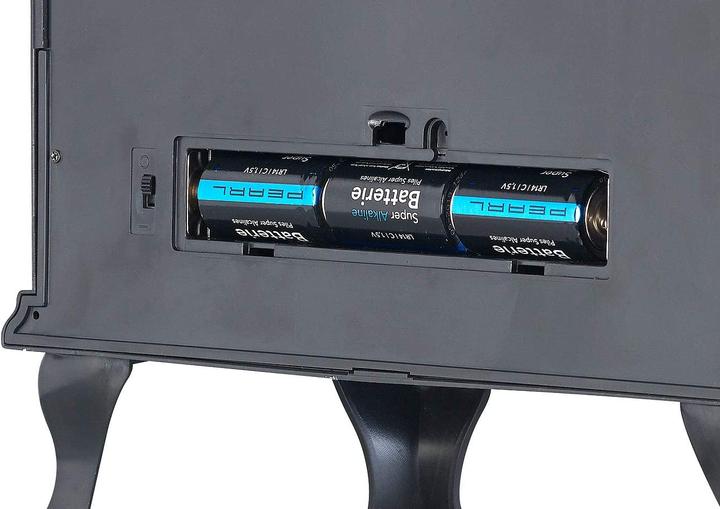 Actual product image Carlo Milano Decorative electric fireplace with flame effect, battery operation