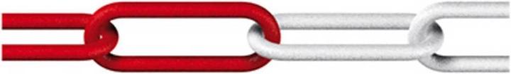 Produktbild Dörner + Helmer Absperrkette Rot, Weiss Kunststoff 128953 25 m (128953) (25 m)