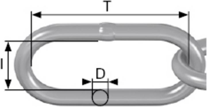 Actual product image Dörner + Helmer Round Steel Chain Black Steel Galvanized 171931 15 m (171931) (15 m)