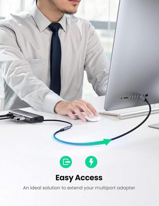 Image du produit Ugreen USB C – USB C (1 m, USB 3.1)