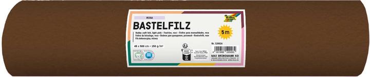 Immagine prodotto Folia Rotolo di feltro artigianale, 450 mm x 5 m, marrone cioccolato (150 g/m², 1 x)