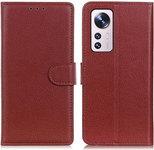Actual product image MU Classic Litchi Leather Bookcover Series (Xiaomi 12 Pro)