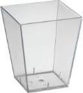 Actual product image Duni Skål Amuse Bouche Aquare 150 ml 57x57x67 mm Firkantet PS Brilliant,24 pk x 25 stk/krt
