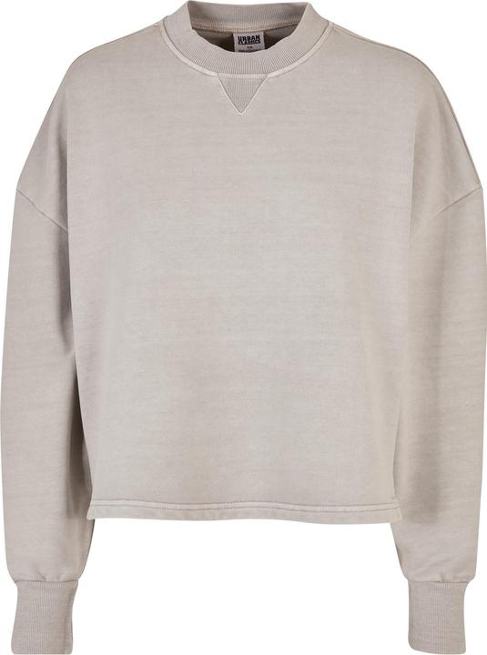 Urban Classics Ladies Heavy Terry Garment Dye Crewneck - 19387