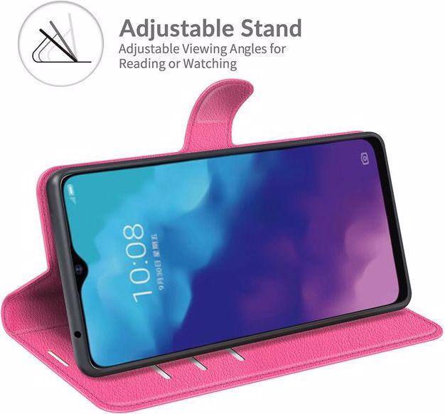 Actual product image MU Classic Litchi Leather Bookcover Series (ZTE Blade V2020 5G, ZTE Blade V30 Vita)