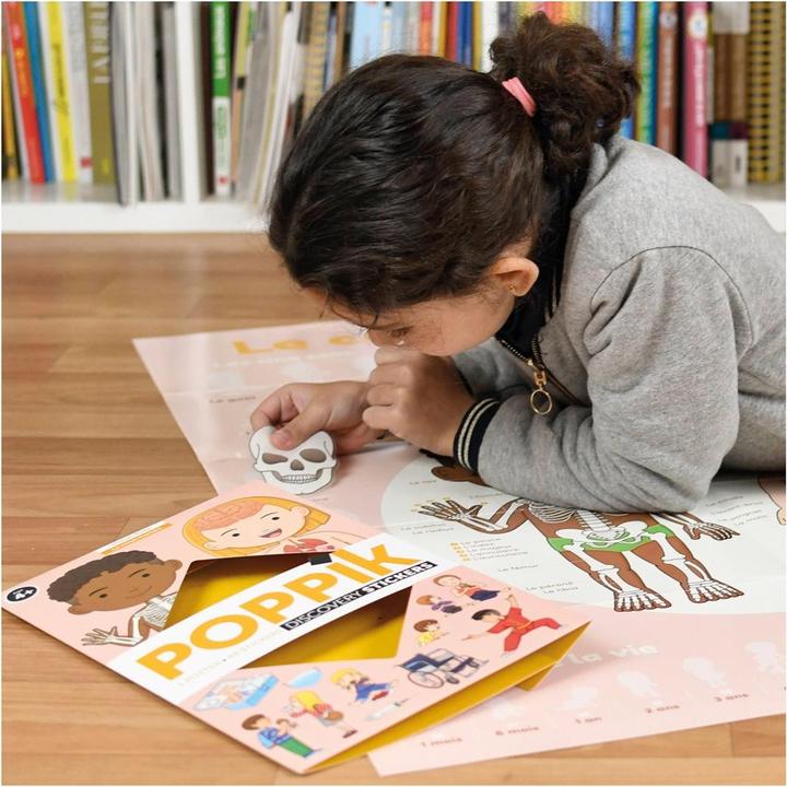 Immagine prodotto Poppik Poster didattico con adesivi sul corpo umano