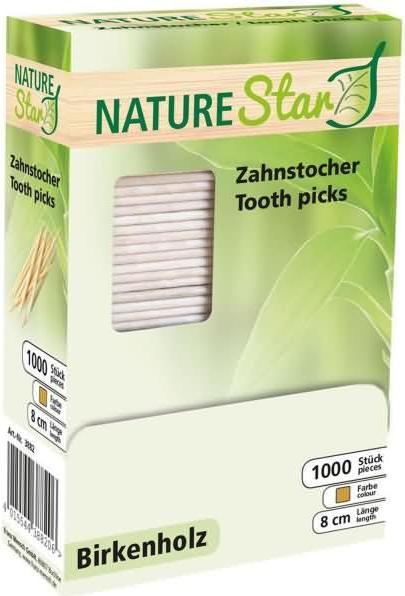 Produktbild Nature Star Zahnstocher, aus Holz, lose (1000 x)