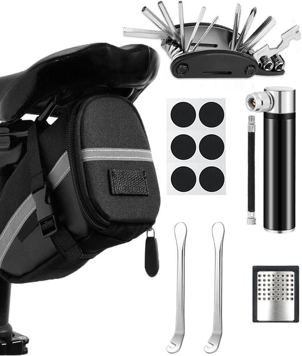 Hazens Velo-Reparaturset mit Satteltasche