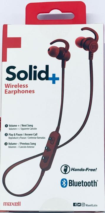 Produktbild Maxell MLA solide rote Bluetooth-Kopfhörer BT100