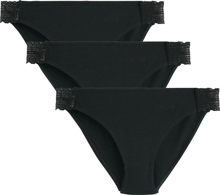La Redoute Collections 3er-Pack Slips mit Spitzendetails