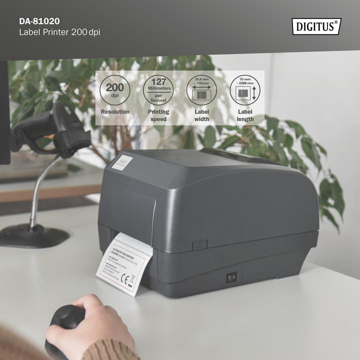 Immagine prodotto Digitus Label Printer 200dpi (203 dpi)