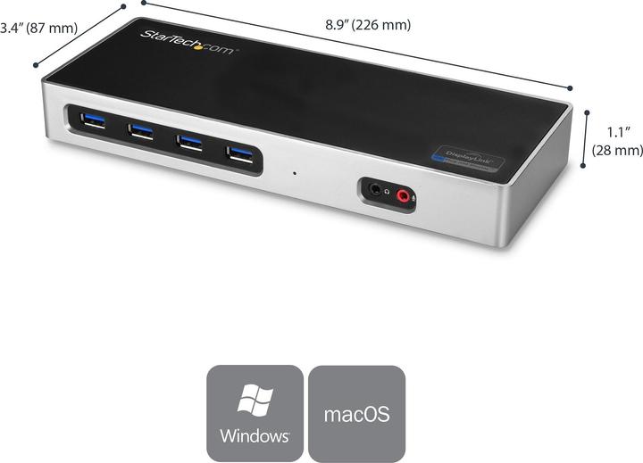 Productafbeelding StarTech Dubbel 4K (USB-C, 2 Havens)