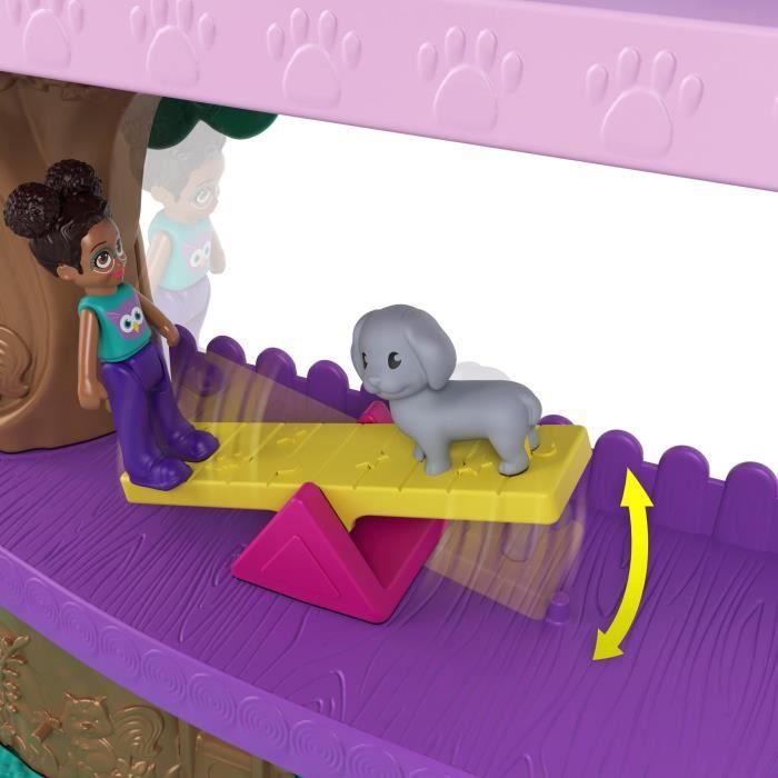 Actual product image Polly Pocket Pollyville animal party tree house