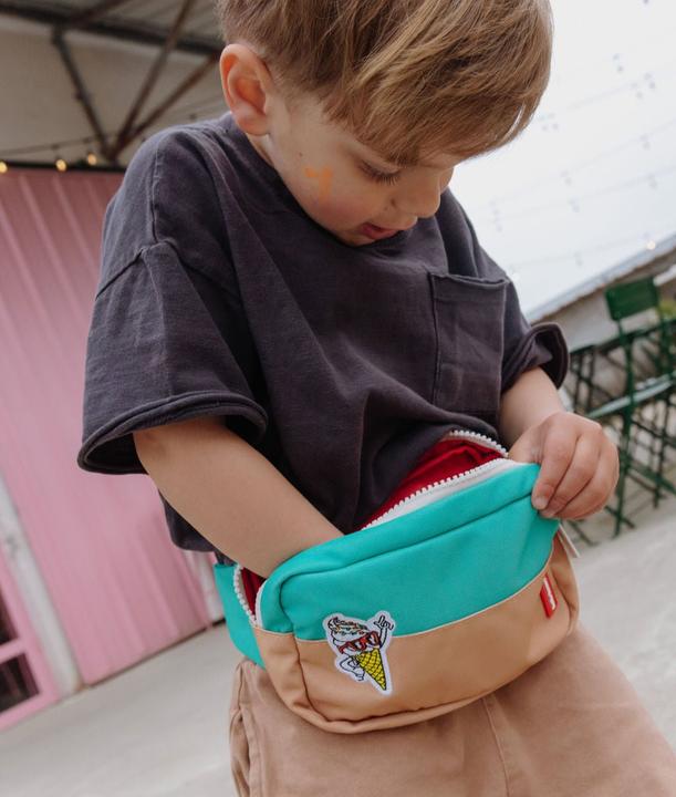 Image du produit Hello Hossy Mini sac banane Gelato - Bleu / Beige