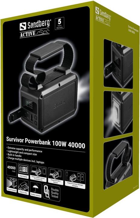 Immagine prodotto Sandberg Survivor (40000 mAh, 100 W, 148 Wh)
