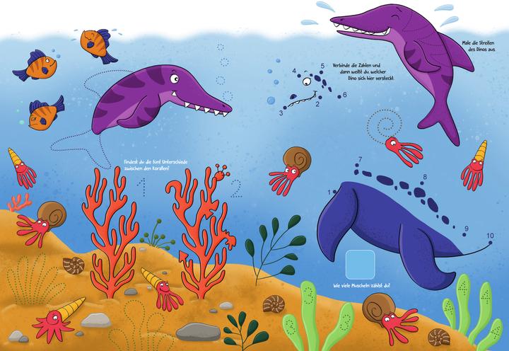 Image du produit Rätseln & Lernen - Dinos (Allemand, Melanie Kraft, Klara Kamlah, 2023)