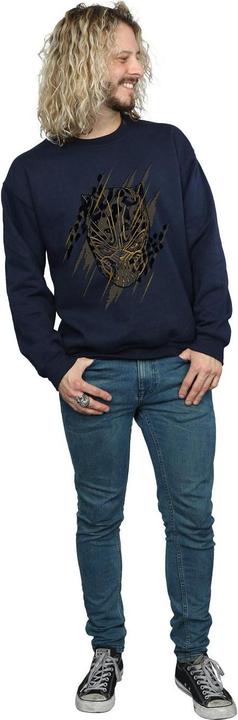 Produktbild Schwarzer Panther Gold Kopf Baumwolle Sweatshirt (XL)