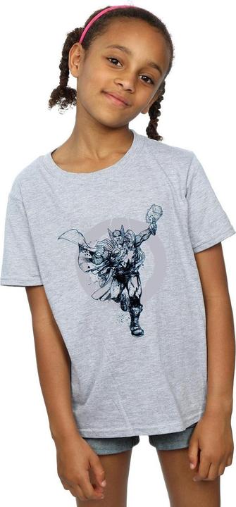 Actual product image Girls Thor Circle Cotton T-Shirt (152, 158)