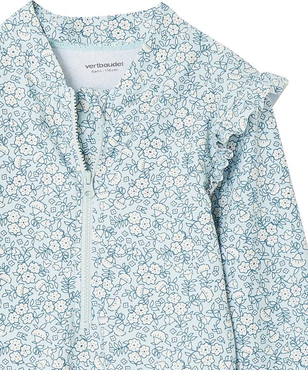 Vertbaudet Langärmeliger Mädchen Badeanzug mit UV-Schutz Oeko-Tex