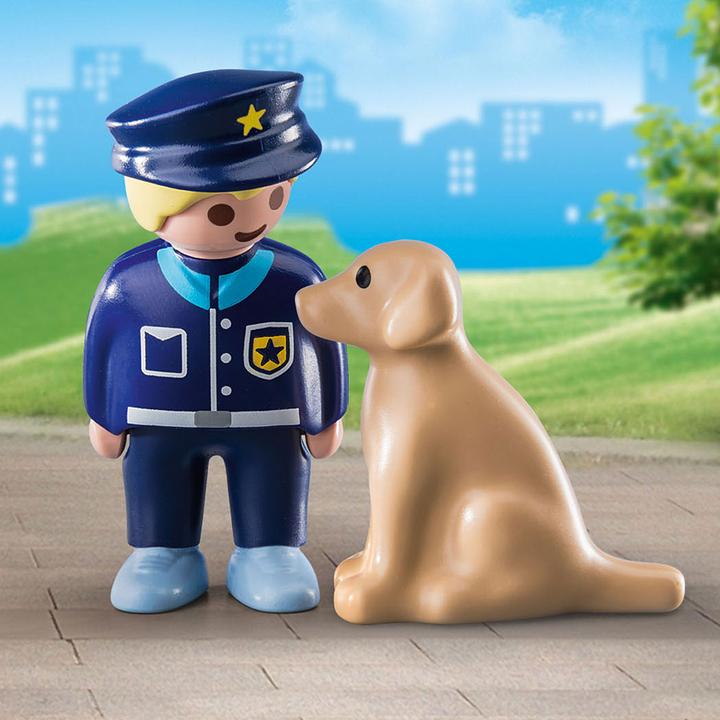 Image du produit Playmobil Policier avec chien (70408, Playmobil 1.2.3)